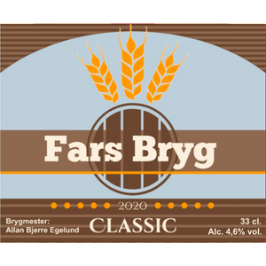 Fars Bryg Classic - design din egen øl etiket - The Beer Label 