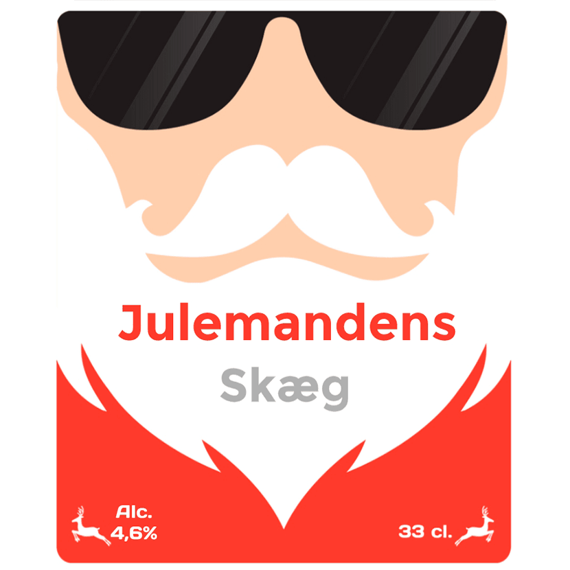 Bad Santa - design din egen øl etiket - The Beer Label 